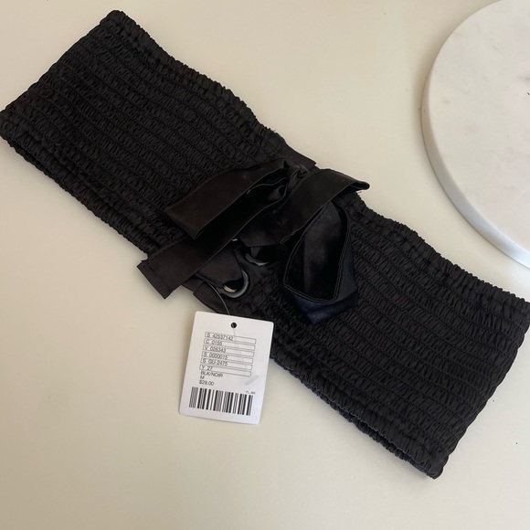 NEW Black Belt with laces - Picture 2 of 3